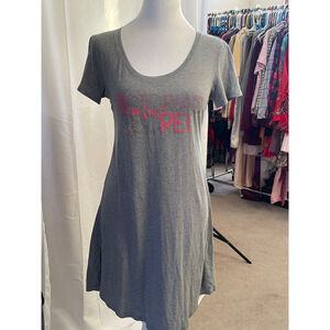 Women's Victoria's Secret Gray Pink Pajama Nightgown XS